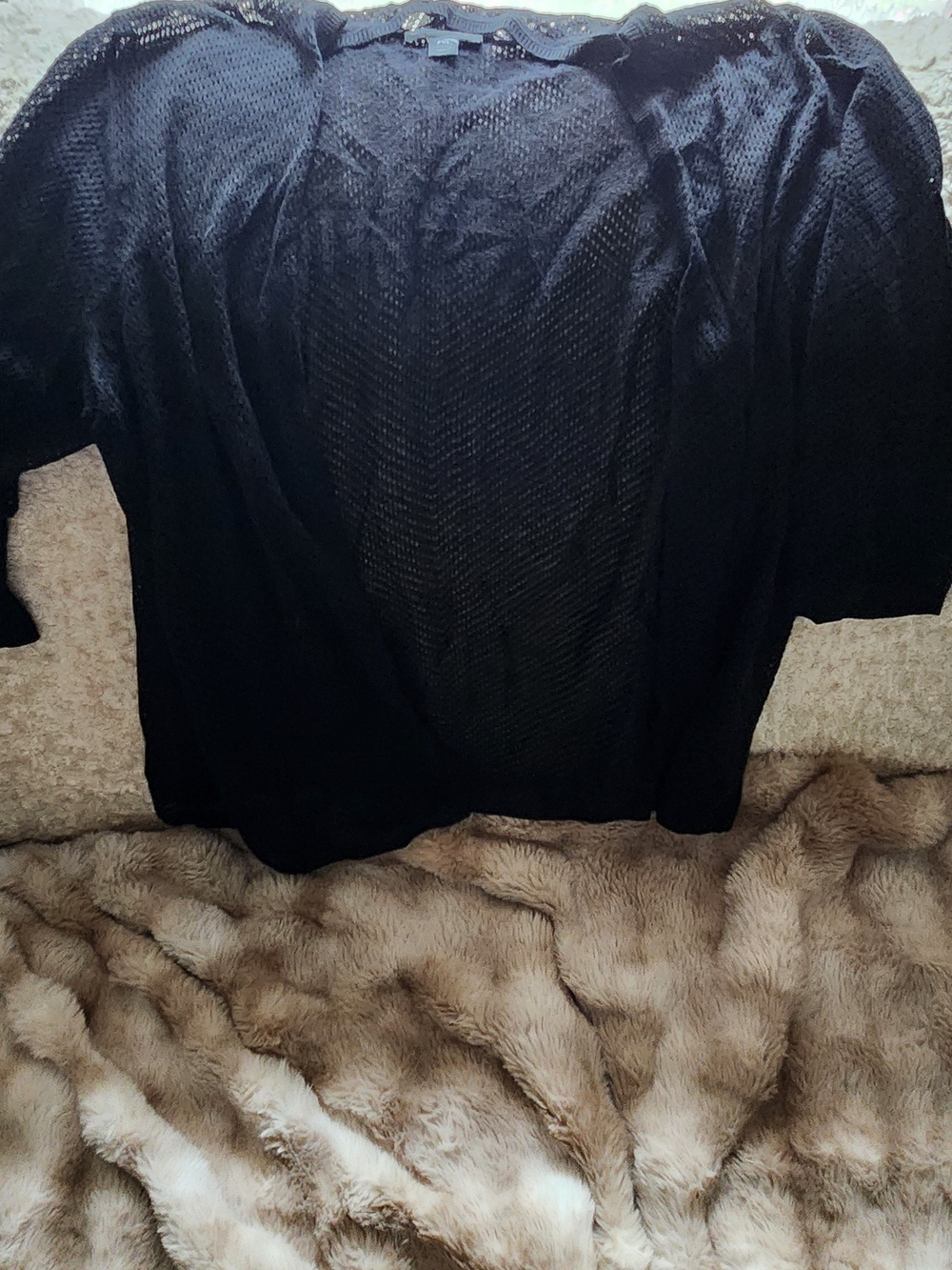 Worthington Black Short Sleeve Knit Shirt